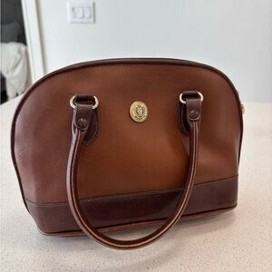 Elegant Brown Leather Handbag